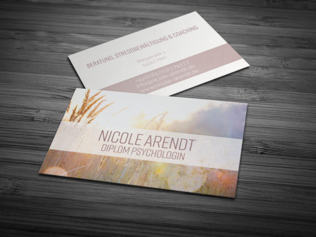 Nicole Arendt (Visitenkarten)