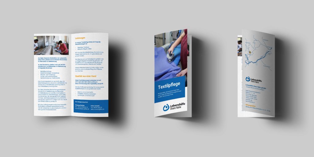 Lebenshilfe Obere Nahe – Textilpflege (Flyer)