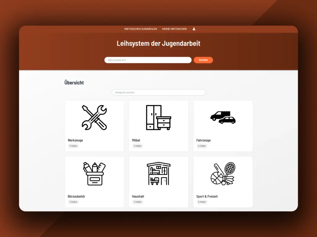Leihsystem für die Jugendarbeit